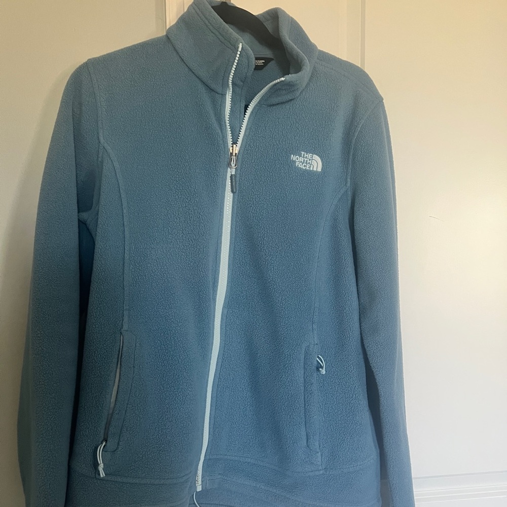Northface Large in blue color.